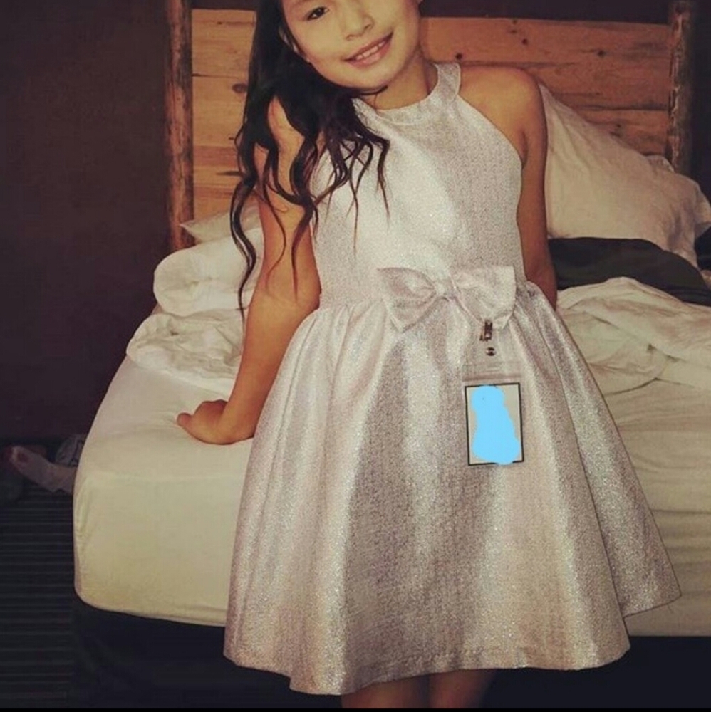 Size 10 silver party dress